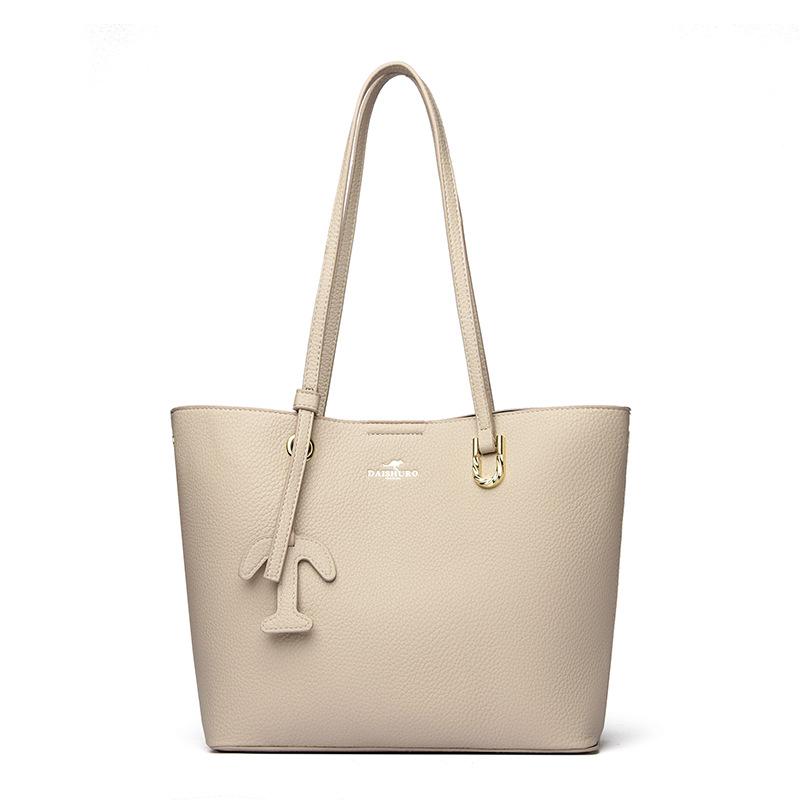 Fashionable Large-capacity Commuting Convenient Storage Handbag, Single-shoulder Bag, Simple and Elegant Ladies' Tote Bag