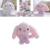 Charming Pink Plush Bunny Keychain Miniature Cuddly Doll Perfect For Children's Presents