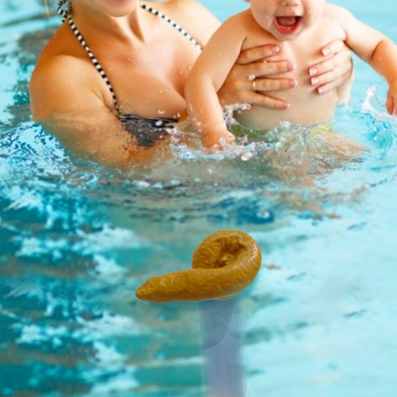 Schwimmbadthermometer Wassertemperaturmesser Kackhaufen-förmig Scherz Schwimmendes Poolthermometer