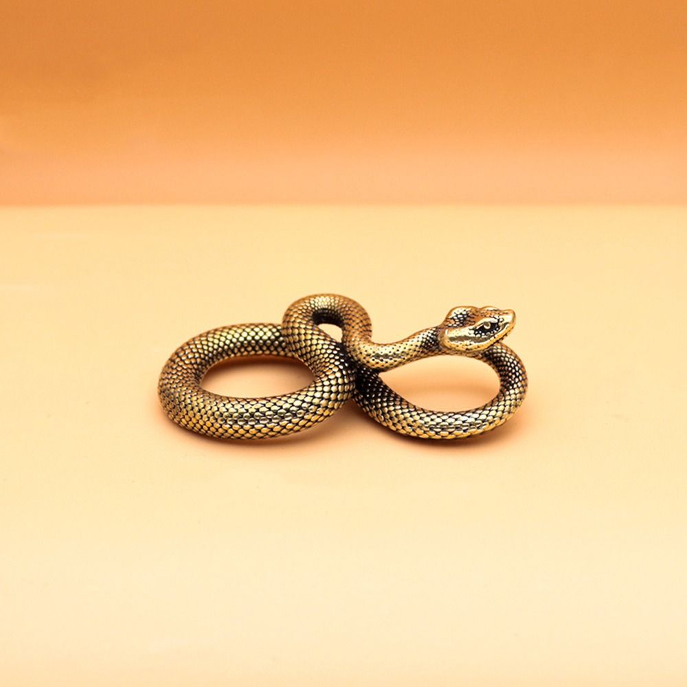 

3 шт. Медная змея, украшение, ретро-миниатюры, статуэтка, ремесла, чай, питомец, офис