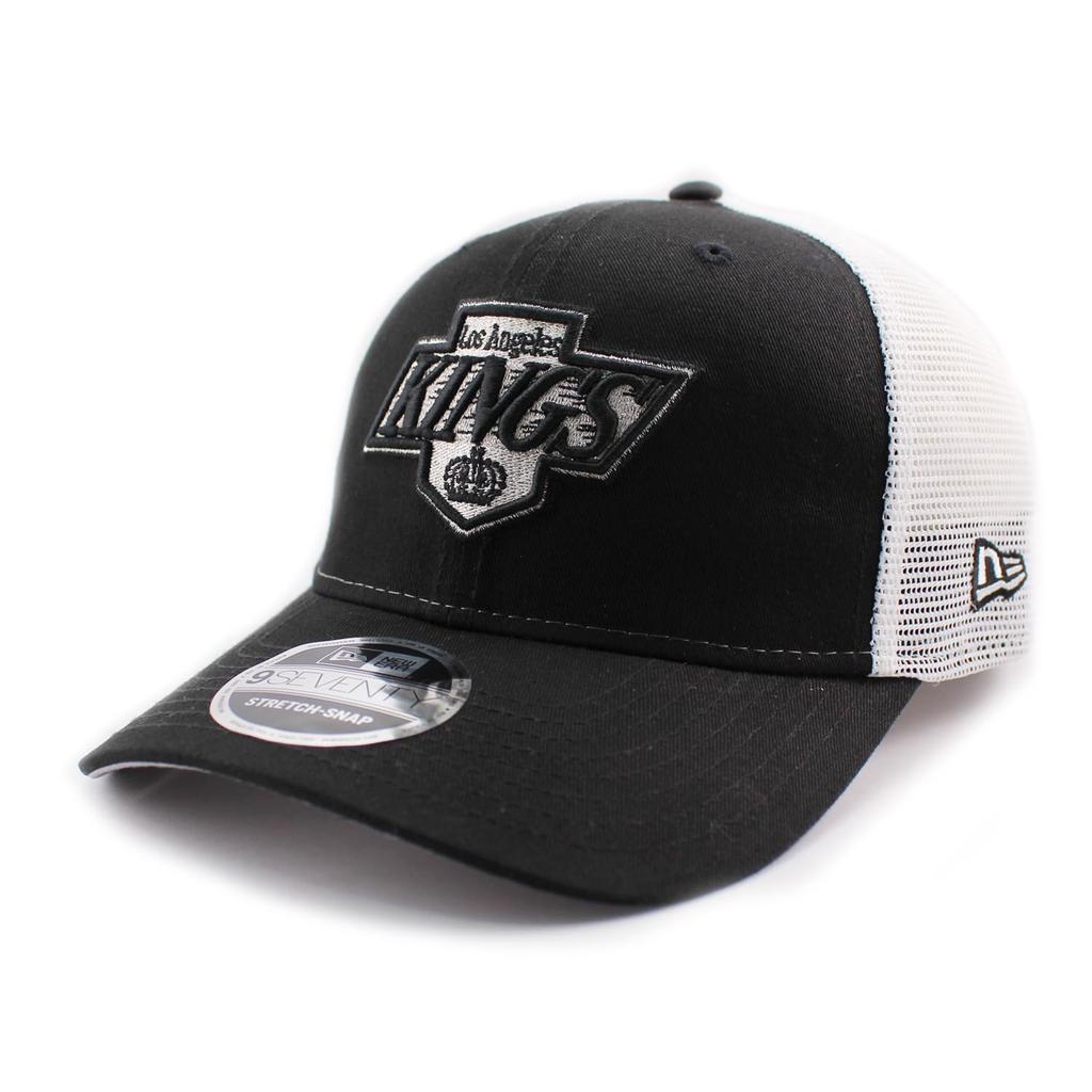 New Era 9SEVENTY Stretch Mesh Snapback Los Angeles Kings NHL Stretch Mesh Snapback LOS ANGELES KINGS Ice Hockey 970SS Cap, Cap, Black/White, Hat,