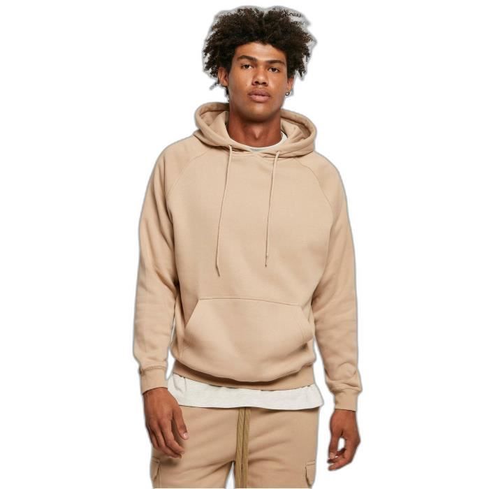 Sweatshirt à capuche Urban Classics Blank - beige - XL