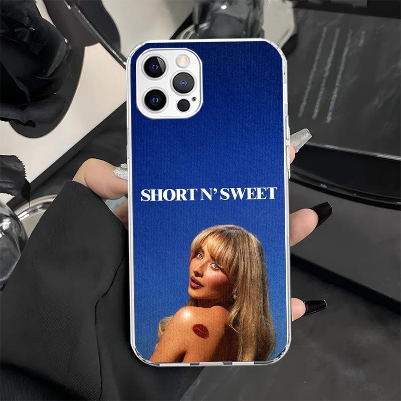 CR66 S-Sabrina C-Carpenter Phone Case for iPhone 11 12 13 Mini 14 15 Plus 16 Pro Max 17 Air 16E 7 8 SE 17ProMax Soft Fundas Cove