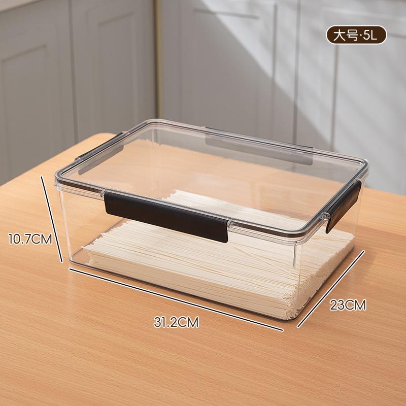 Transparent Refrigerator Food Vegetable Fruit Storage Box Clear Sealed Noodles Storage Container Home Kitchen Fresh Keeping Box