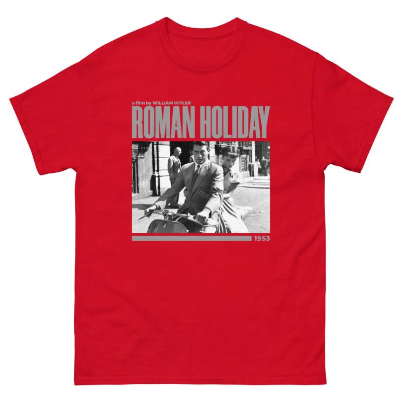 

RoUnisex Holiday themed Tshirt aesthetic Tshirt unisex classic movie Tshirt highquality pure cotton four season base shirt 4XL