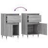 Sideboard Gray Sonoma 40x35x70 Cm Particleboard