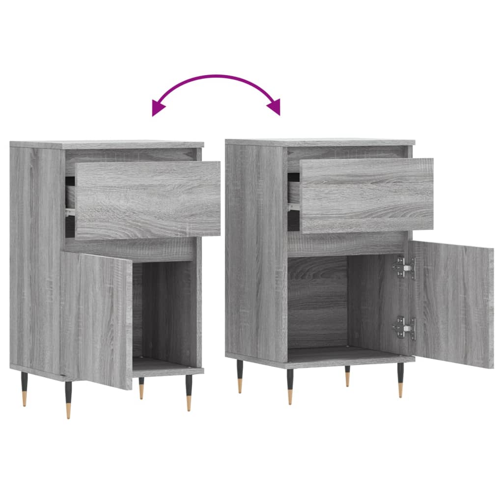 Sideboard Gray Sonoma 40x35x70 Cm Particleboard