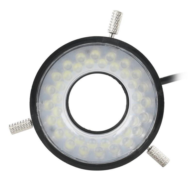 652F 40 Pcs Adjustable LED Ring Light for Stereo Microscope & Camera with Power Adapter Installation Screw 25mm 12V/7W