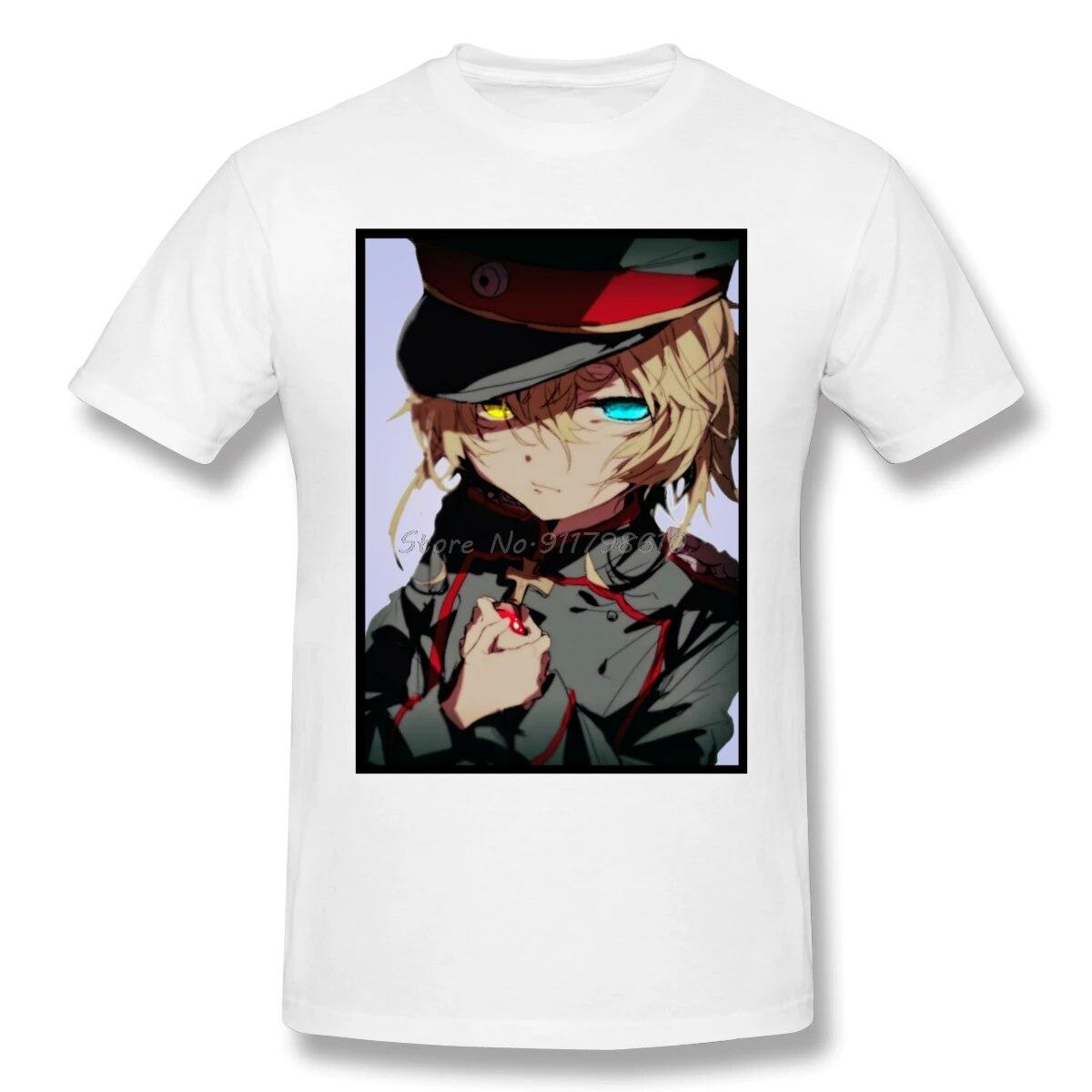 

Tanya Von Degurechaff Youjo Senki аниме футболка Camisetas оверсайз хлопковая футболка с круглым вырезом на заказ футболка унисекс с короткими рукавами 3XL
