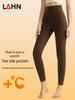 Weiman Herbst-Winter Yogahose: Hüfthebende, Schlankmachende Fitness-Tights mit Taschen, Samtgefüttert.