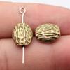 Twisted-Pattern Small-Hole Spacer Beads Mini Antique Bronze Silver Jewelry Making String Beads Separator
