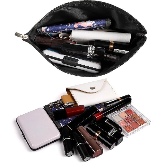 

American Flag EMS Star of Life EMT Paramedic Medic Handing Travel Makeup Bag Cosmetic Pouch PU Leather Storage Organizer Case For Brush Women