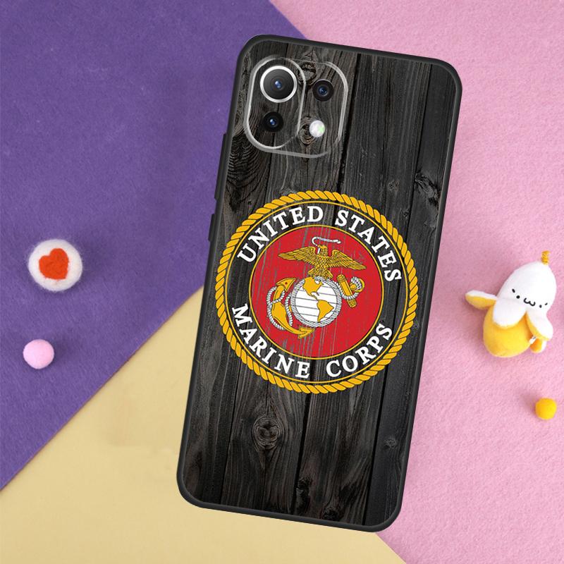 USMC Marine Corps Case For Xiaomi 14T 11T 12T 13T Pro 13 14 15 Ultra POCO X7 Pro X3 X5 X6 F5 F6 M6 Pro Cover