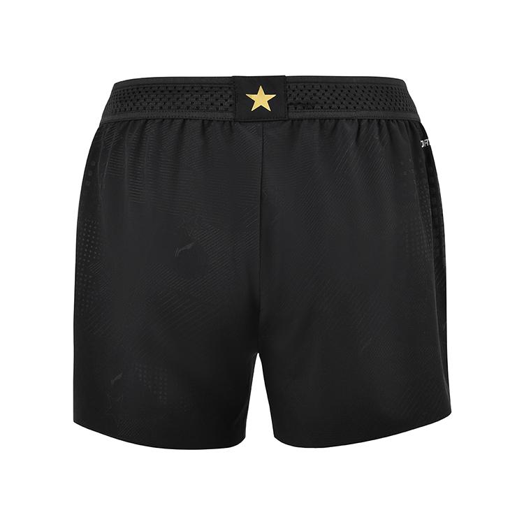 Li Ning Klasyczne Wygodne Trwałe Fajne Szorty Sportowe Rekreacyjne Unisex Szorty Czarne AAPU048