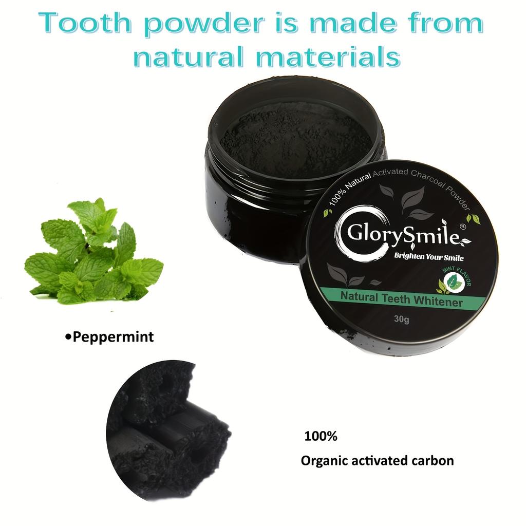 1pc 30g Coconut Activated Carbon Charcoal Teeth Whitening Powder Flavour Natural Organic Oral Hygiene Strong Cleaning Oral Care Tooth Powder