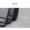 Lässige kurze Brieftasche für Herren aus Canvas, solide kurze Brieftaschen für Männer, Reißverschluss, Vintage-Geldbörse für Männer, Münzfach, multifunktionale Karten-Brieftasche