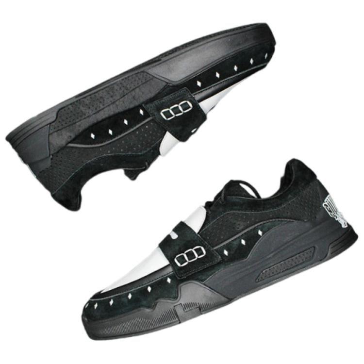 Scarpe da Skateboard Li Ning Antiscivolo Resistenti all'Abrasione Basse da Uomo Nere AECU045-1