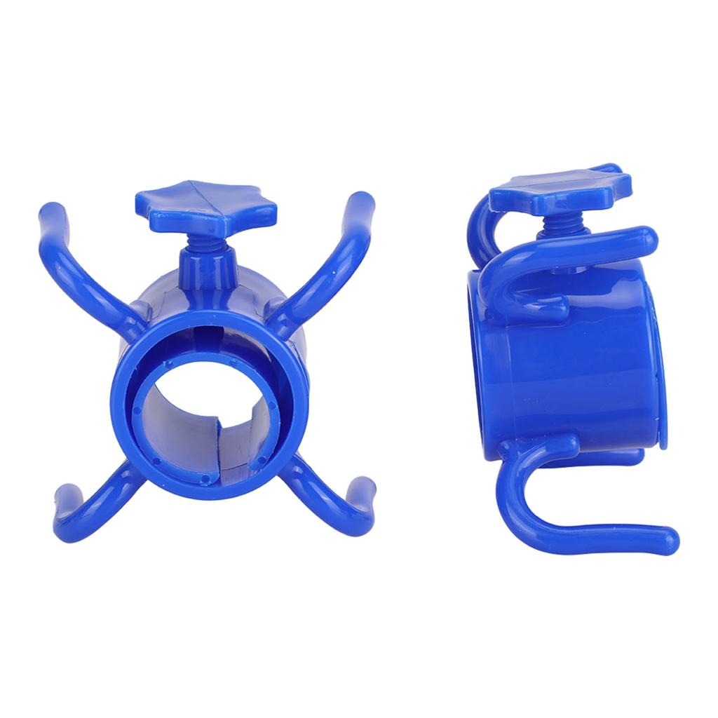 2 szt. Plastikowy Hak do Wieszania Parasola Plażowego Wieszak na Parasol 4 Ząbki Uchwyt na Ręcznik Kapelusz Okulary Przeciwsłoneczne