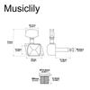 Musiclily Guitar Tuning Covered for Gold L3+R3 Pegs, Type, Electric/Acoustic Guitars,