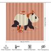 Cute Fox And Panda Animal Shower Curtain Woodland Forest Bathroom Decor Nature Wildlife Pattern Home Decor Set