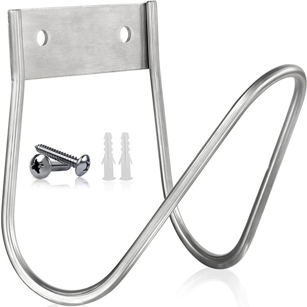 Garden Hose Hanger Stainless Steel Wall Mount Hose Holder Small Hose Hook Outdoor Hose Storage Organizer