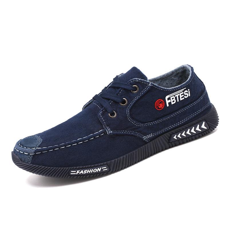 2025 neue atmungsaktive Canvas-Schuhe für den Sommer Herren Koreanische Version Trend vielseitige Board-Schuhe Freizeitschuhe Arbeitsschuhe alte Pekinger Stoffschuhe