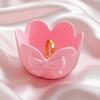 Floral Jewelry Tray 3D Printed Decorative Trinket Dish for Rings Earrings Keys Cherry Blossom Ring Holder Bowl for Women Girls Bedroom Bathroom Vanity
