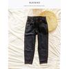 2 Pieces with a Discount of 90% for Foreign Orders, Plus Size Pure Yuan Loose High Waist Wash Straight-leg Couple Blue Daddy Denim