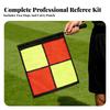 2 Pieces Referee Flags with Carrying Pouch High-Visibility for Athletic Training