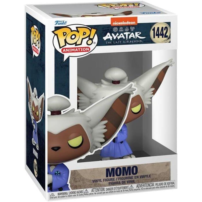 Figurine Funko Pop! Animation: Avatar: The Last Airbender - Momo - Gris - Adulte - Mixte