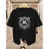 T-shirt da uomo Miskatonic University Stampa Girocollo Manica Corta Comoda Casual T-shirt a Manica Corta Estiva