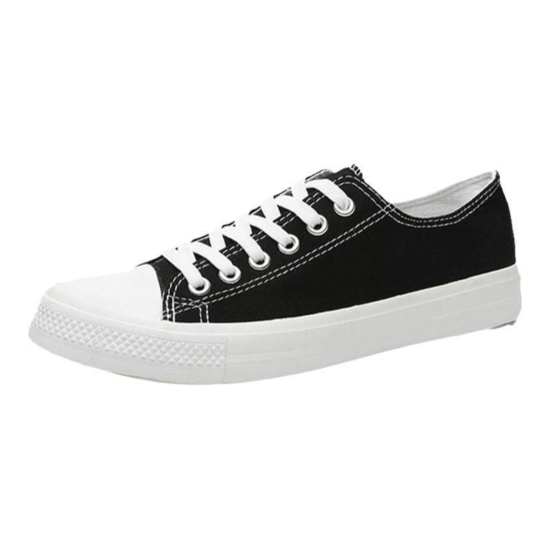 Sommer Neue Canvas Schuhe Herren Low-Top Schwarze Board Schuhe Koreanische Version von Trendigen Studentenschuhen Arbeitsschuhe