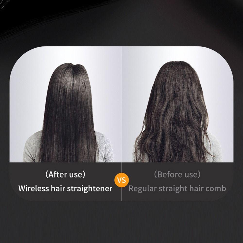 Anti Scald Electric Hair Straightening Comb Scalable Fast Heating Negative Ion Straighten Brush Smooth Comb Teeth 3 Modes