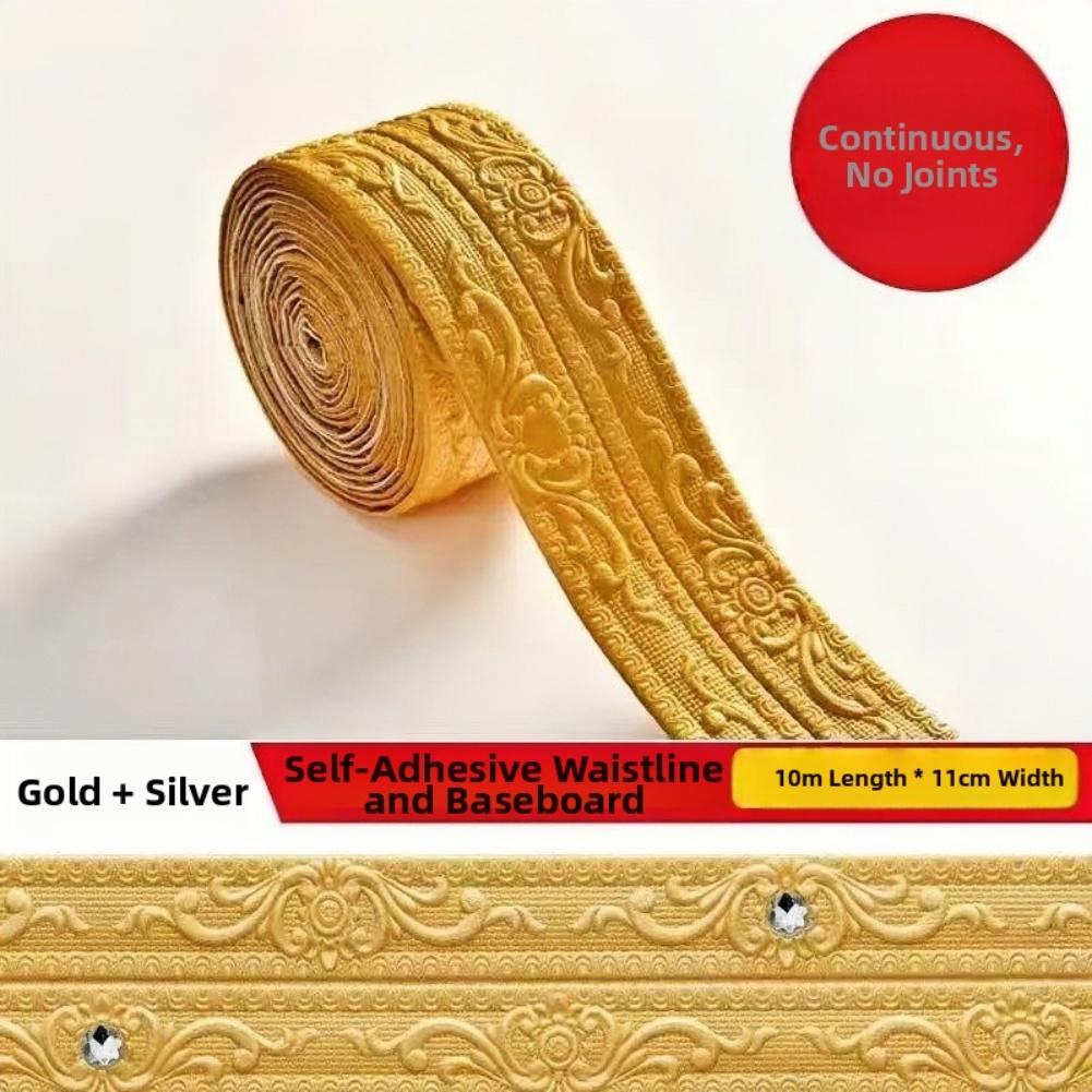 

Self corner protector strip designed for wall edges to prevent collisions and maintain decorative wall appearance