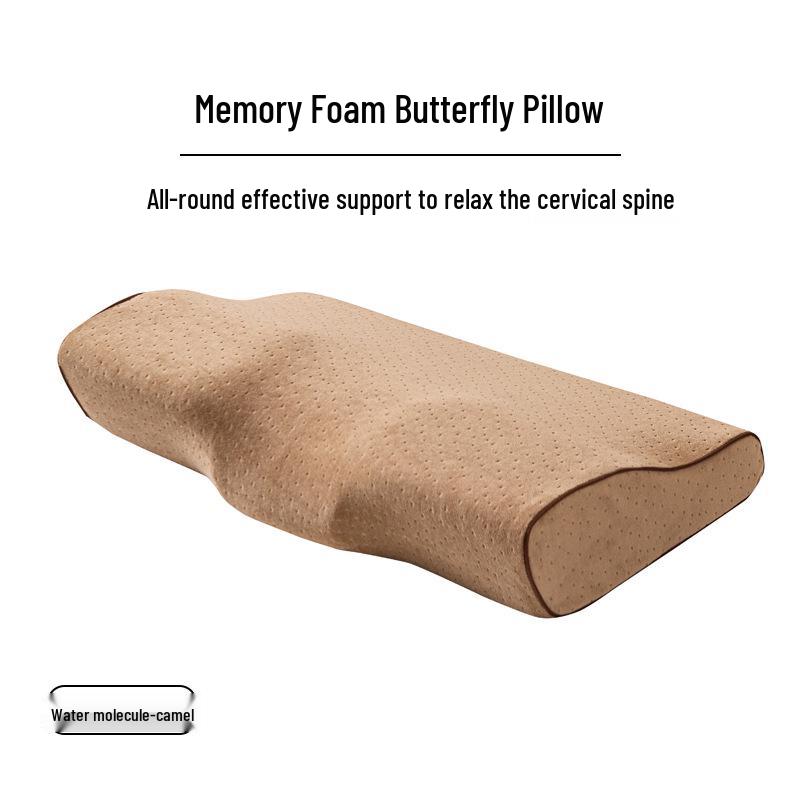 Pernă Fluture cu Spumă cu Memorie - Suport pentru Gât și Cervical pentru Îngrijirea Sănătății Transfrontalieră Ajutor pentru Somn