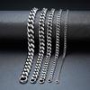1pc Stainless Steel Cuban Chain Bracelet Men's Hip-hop Punk Street Accessories American