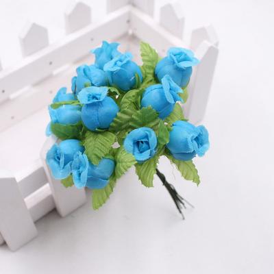 12Pcs/Bouquet Artificial Rose Anti-droop Easy To Bend 18 Colors Artificial Rose Flowers for Household
