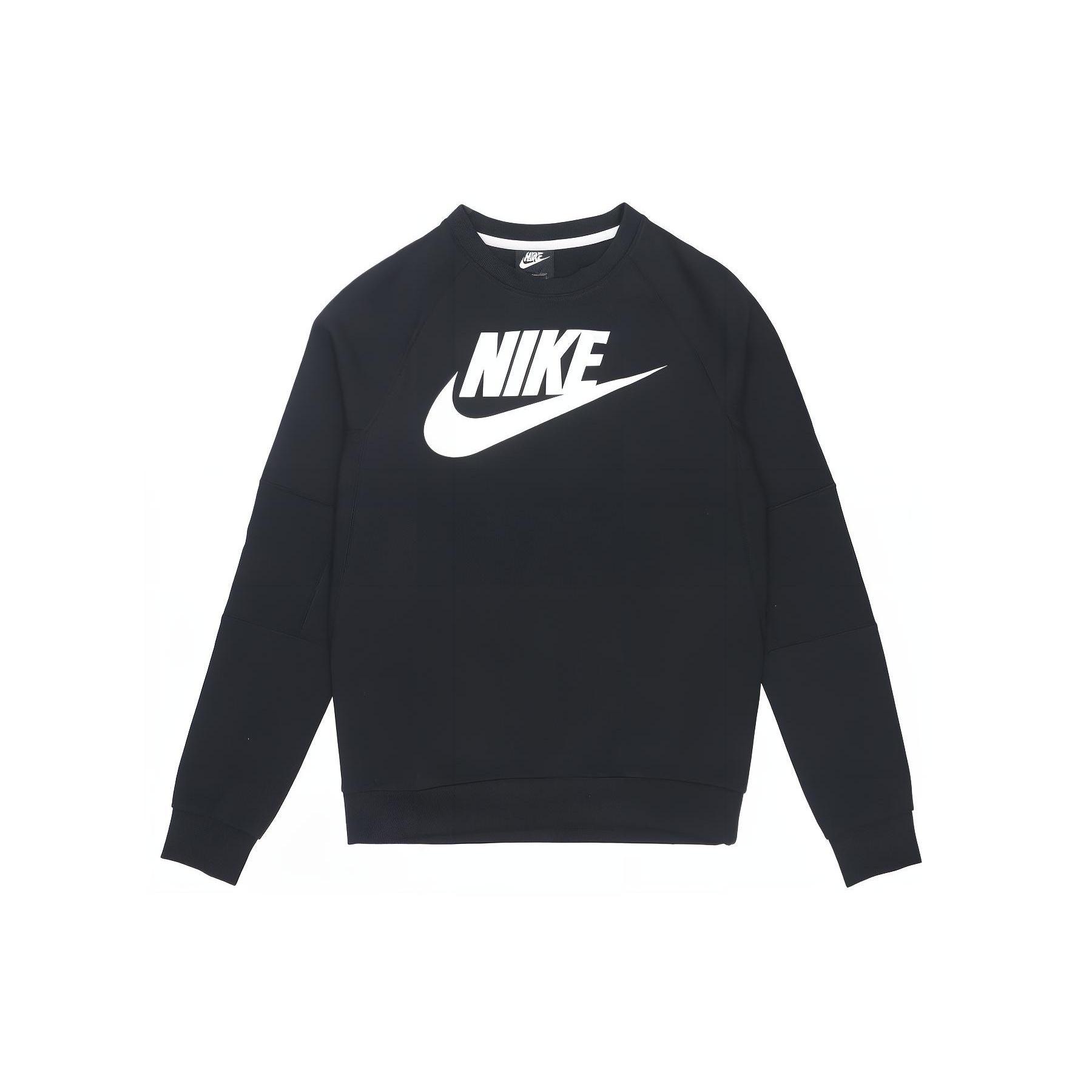 Nike Casual Sports Knit Round Neck Hoodie Men s Black DJ0349-010 S