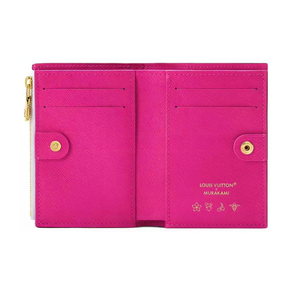 Louis Vuitton X Takashi Murakami Lisa Wallet Multicolor/White Monogram Canvas Women Wallets M27736