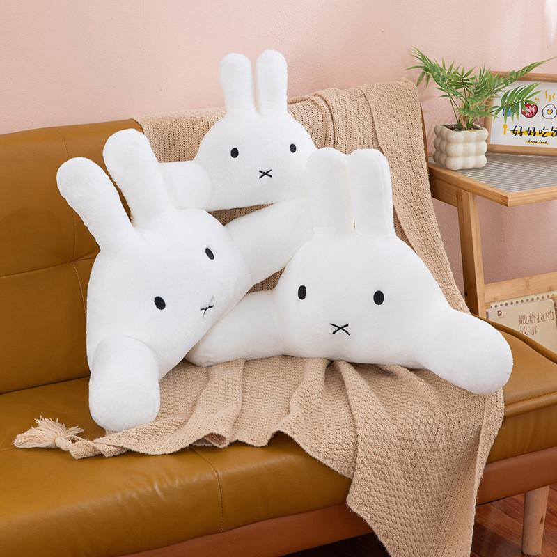 Cuscino Peluche Miffy con Materiale a Pelo Lungo per Decorazione Letto Bambini Regalo