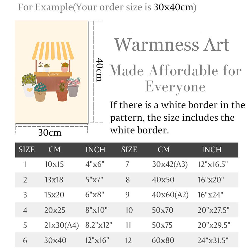 Abstract Flower Botanical Coffee Ice Cream Stand Canvas Painting Posters Nordic Wall Art Prints Living Room Home Decor Pictures