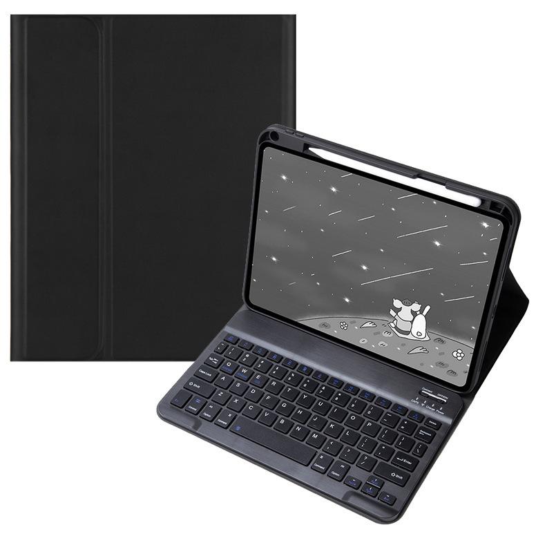 Compatible with 2025 iPad11 A16: Bluetooth Keyboard Case for 10th Generation iPad 10.9" with Pen Slot and Touch Backlight