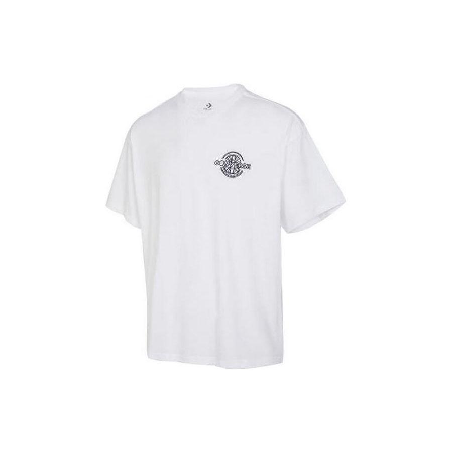 

Converse Sport Round Neck Short Sleeve T-Shirt Men Tops White 10025241-A02