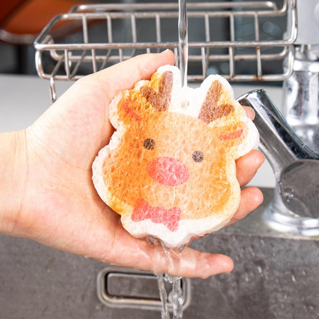 No Scratch Sponges For Dishes And More Festive Christmas Theme Pattern Kitchen and Bathroom Cleaning