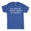 Mens Funny T Shirts You Give My Middle Finger An Erection Sarcastic Graphic
