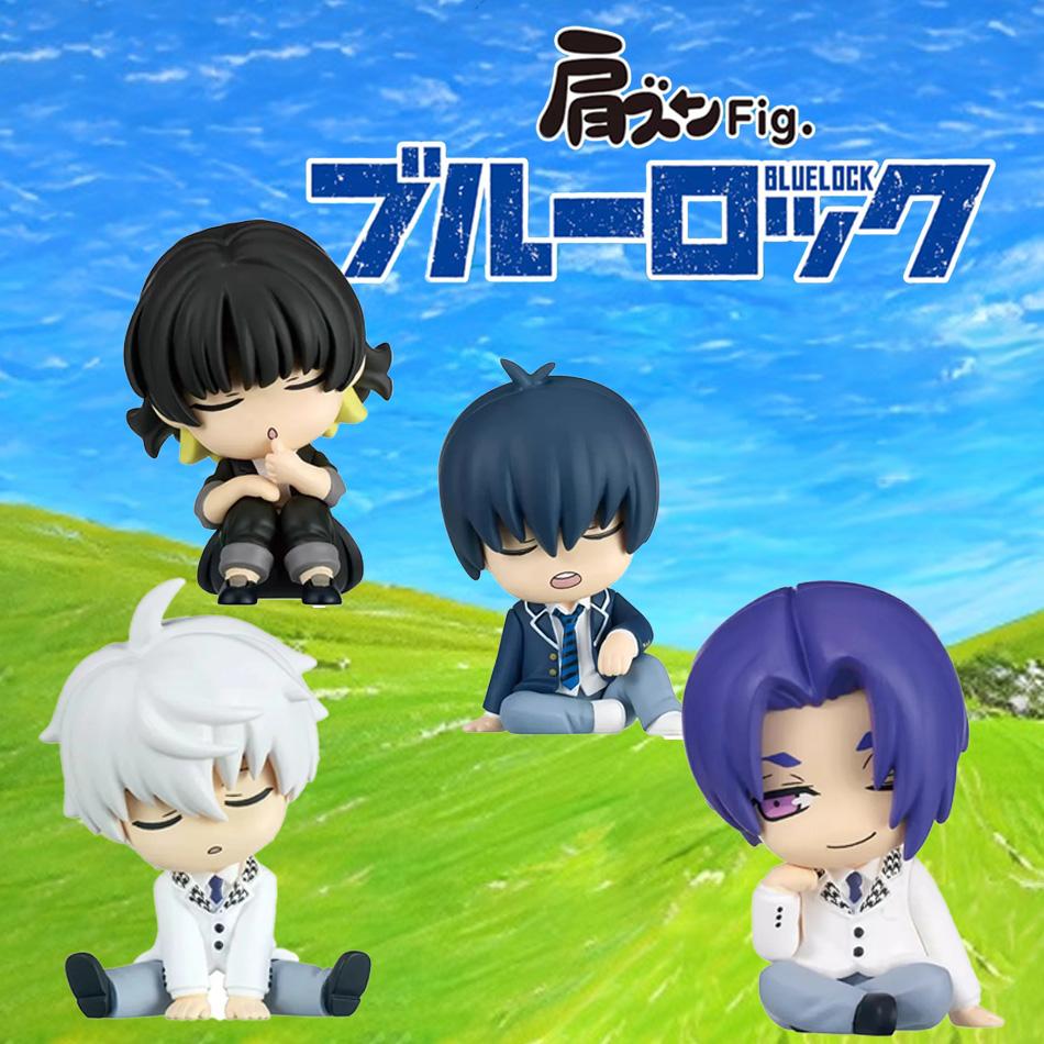 Blue Lock Anime Q Version PVC Figures Collectible Gift - Bachira Meguru Nagi Seishiro Isagi Yoichi Mikage Reo Statue Dolls