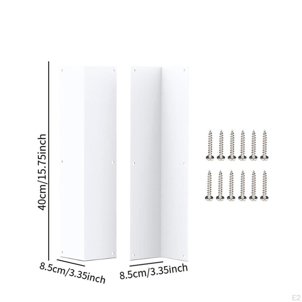 2 Pieces Metal Wall Corner Cover Durability Heavy Duty Easy Installation for School Household