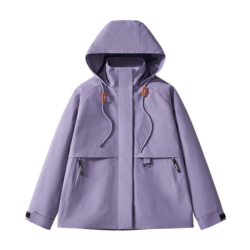 Outdoor Jacket Jacket Women's Tooling Multi-pocket Loose Casual Trendy Brand Hooded