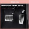 Pédale Antidérapante de Remplacement Accélérateur Frein Repose-Pieds Extension de Pédale Facile à Installer Couvre-Pédales en Aluminium pour Voiture Accessoires