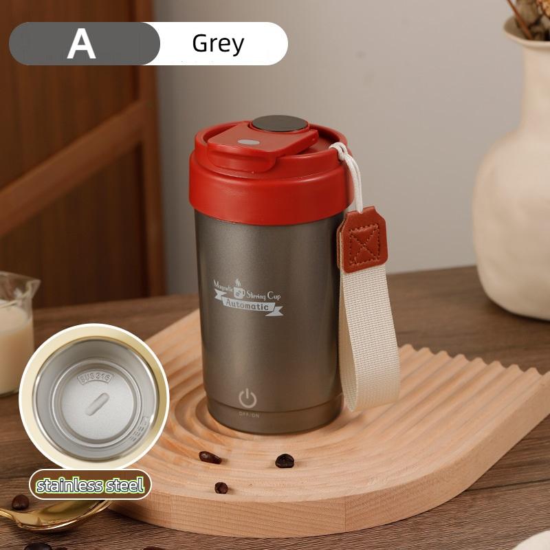Fully Automatic Magnetic Stirring Cup, Smart Cup with Temperature Display, and Built-in Self-stirring Mechanism